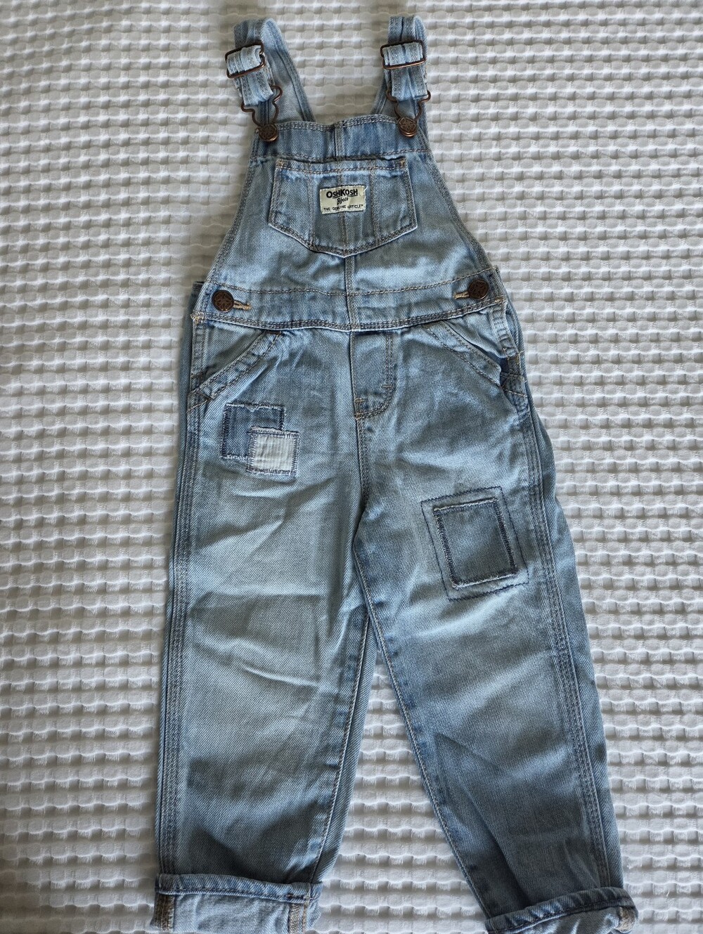 Oshkosh Patched Denim Overalls